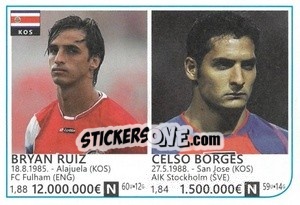 Sticker Bryan Ruiz / Celso Borges