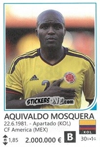 Cromo Aquivaldo Mosquera