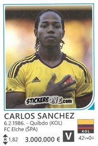 Sticker Carlos Sanchez - Brazil 2014 n. 294 - Rafo