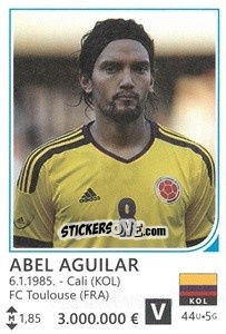 Sticker Abel Aguilar - Brazil 2014 n. 295 - Rafo