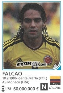 Sticker Falcao - Brazil 2014 - Rafo