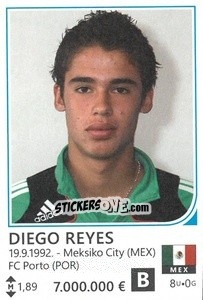 Sticker Diego Reyes - Brazil 2014 n. 305 - Rafo