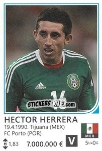 Sticker Hector Herrera - Brazil 2014 n. 308 - Rafo