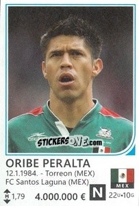Sticker Oribe Peralta - Brazil 2014 n. 314 - Rafo