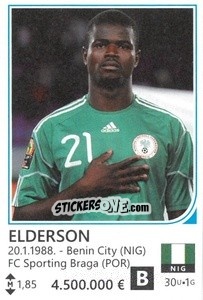 Sticker Elderson - Brazil 2014 n. 321 - Rafo