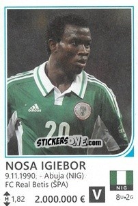 Sticker Nosa Igiebor - Brazil 2014 - Rafo