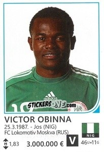 Cromo Victor Obinna - Brazil 2014 - Rafo