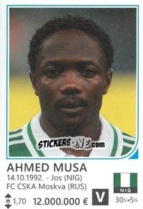 Sticker Ahmed Musa - Brazil 2014 n. 328 - Rafo