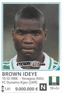 Sticker Brown Ideye - Brazil 2014 n. 329 - Rafo
