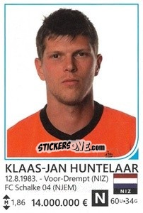 Sticker Klaas-Jan Huntelaar - Brazil 2014 n. 347 - Rafo