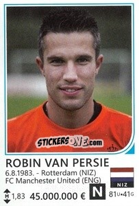 Sticker Robin van Persie - Brazil 2014 n. 348 - Rafo