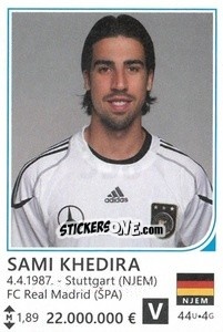 Sticker Sami Khedira - Brazil 2014 n. 358 - Rafo