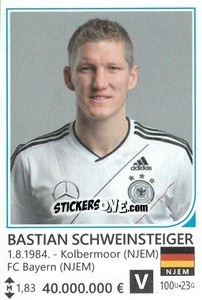 Sticker Bastian Schweinsteiger - Brazil 2014 n. 359 - Rafo