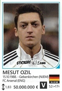 Sticker Mesut Ozil - Brazil 2014 - Rafo