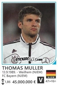 Sticker Thomas Muller - Brazil 2014 n. 361 - Rafo