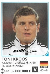 Sticker Toni Kroos - Brazil 2014 n. 362 - Rafo