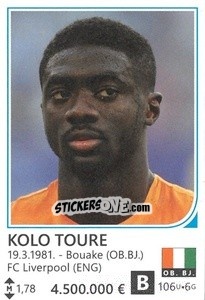 Cromo Kolo Toure - Brazil 2014 - Rafo