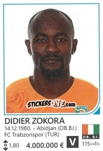 Sticker Didier Zokora - Brazil 2014 - Rafo
