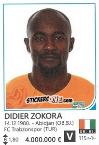 Figurina Didier Zokora - Brazil 2014 - Rafo