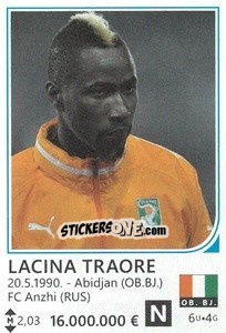 Cromo Lacina Traore - Brazil 2014 - Rafo