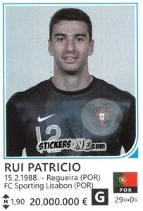 Sticker Rui Patricio - Brazil 2014 - Rafo