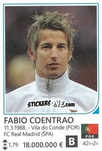 Sticker Fabio Coentrao - Brazil 2014 - Rafo