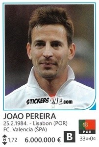 Sticker Joao Pereira - Brazil 2014 n. 391 - Rafo