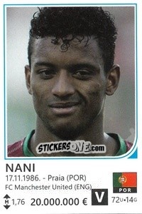 Figurina Nani - Brazil 2014 - Rafo