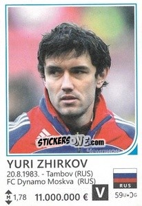 Sticker Yuri Zhirkov - Brazil 2014 - Rafo