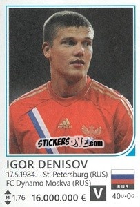 Sticker Igor Denisov - Brazil 2014 n. 410 - Rafo