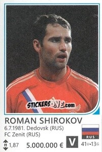 Sticker Roman Shirokov - Brazil 2014 - Rafo