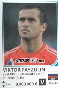 Sticker Viktor Fayzulin - Brazil 2014 n. 416 - Rafo