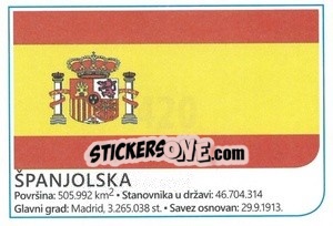 Sticker Flag - Brazil 2014 n. 420 - Rafo