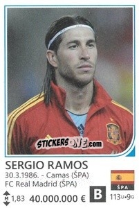 Sticker Sergio Ramos - Brazil 2014 - Rafo