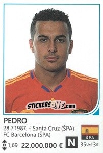 Sticker Pedro Rodríguez - Brazil 2014 n. 435 - Rafo