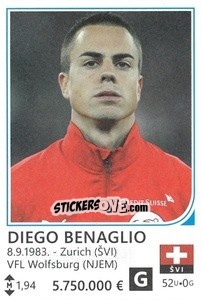Sticker Diego Benaglio - Brazil 2014 n. 438 - Rafo