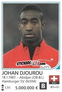Sticker Johan Djourou - Brazil 2014 n. 442 - Rafo