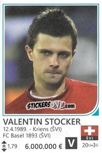 Sticker Valentin Stocker - Brazil 2014 n. 449 - Rafo