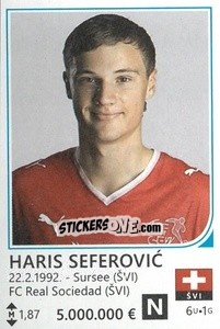 Sticker Haris Seferovic - Brazil 2014 n. 450 - Rafo