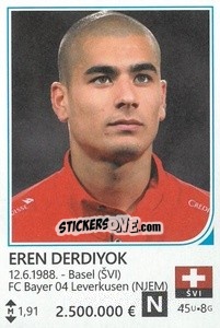 Sticker Eren Derdiyok - Brazil 2014 n. 452 - Rafo