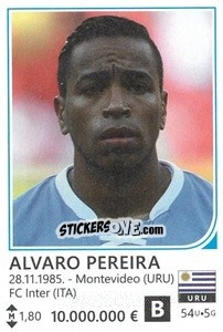 Sticker Alvaro Pereira - Brazil 2014 n. 458 - Rafo
