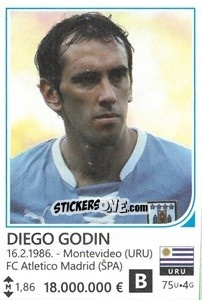 Cromo Diego Godin