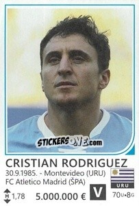 Sticker Cristian Rodriguez - Brazil 2014 n. 463 - Rafo