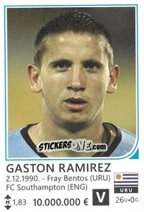 Sticker Gaston Ramirez - Brazil 2014 n. 465 - Rafo