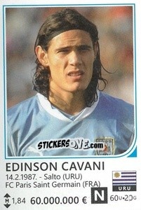 Sticker Edinson Cavani - Brazil 2014 n. 467 - Rafo