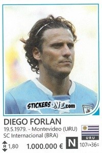 Sticker Diego Forlan - Brazil 2014 - Rafo