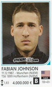 Sticker Fabian Johnson - Brazil 2014 - Rafo