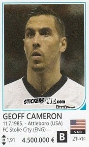 Sticker Geoff Cameron - Brazil 2014 n. 474 - Rafo