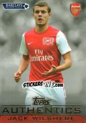 Sticker Jack Wilshere - Authentics Trading Cards 2011-2012 - Topps