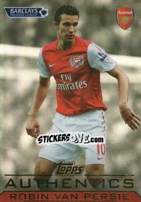 Sticker Robin van Persie - Authentics Trading Cards 2011-2012 n. 2 - Topps